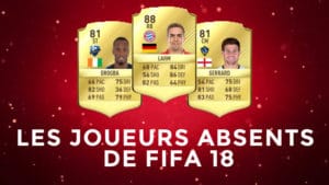Lire la suite à propos de l’article Liste des joueurs qui ne seront pas dans FIFA 18