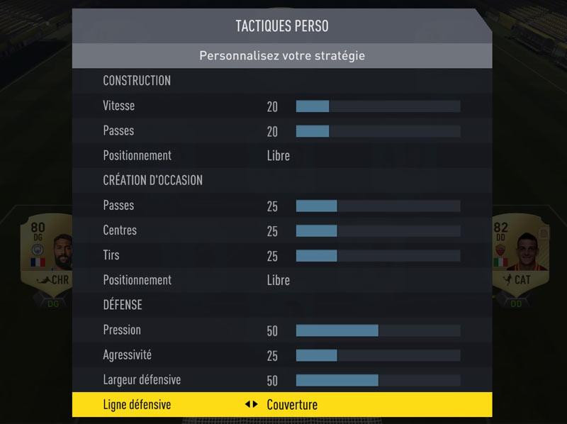 Tactiques perso pour la possession de balle